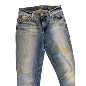 7 For All Mankind 7FAMK‎ Ankle Gwenevere Skinny Jeans Denim Size 25 Stretch